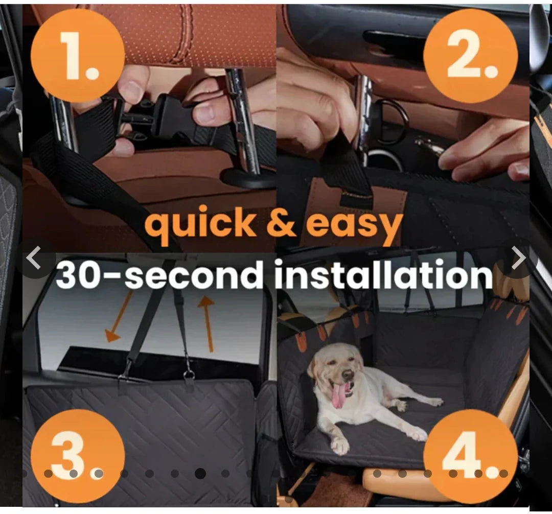 Back Seat Extender : Transform your back seat into a safe, spacious dog lounge.