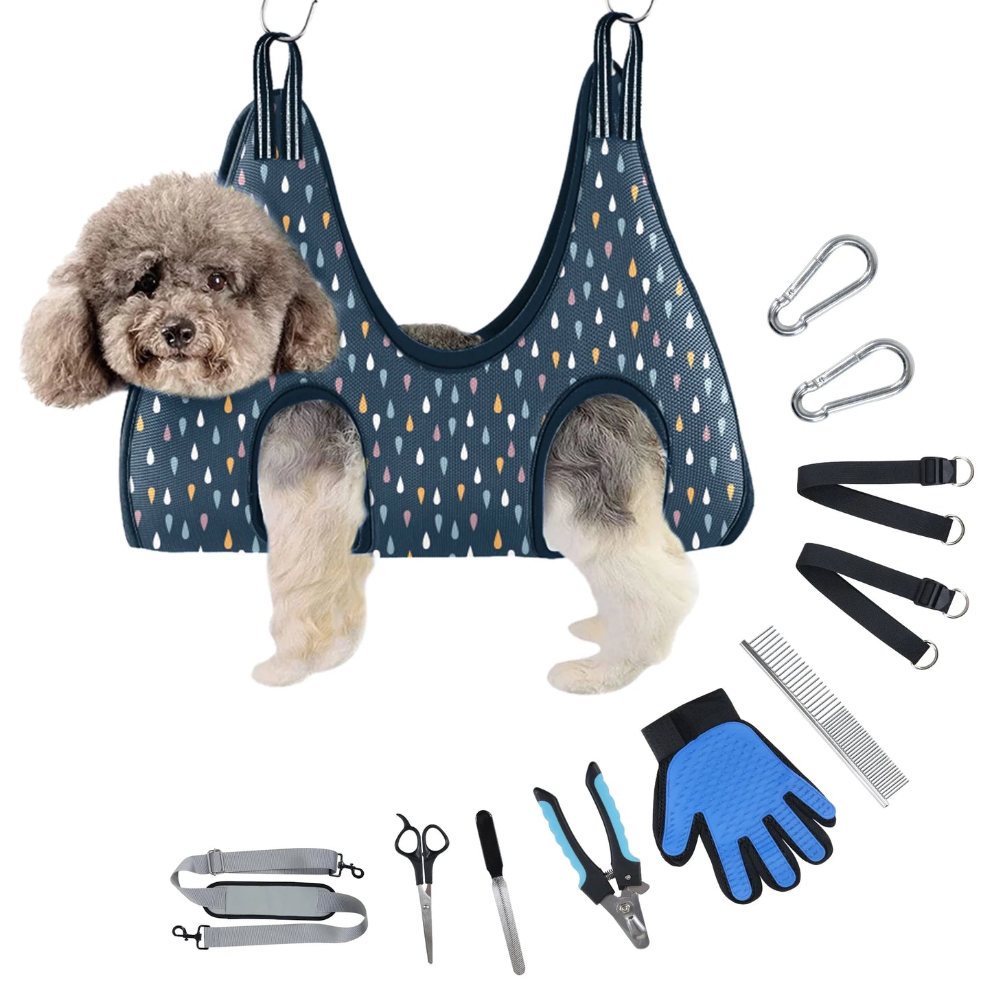 PawEase Grooming Hammock for Cats & Small Dogs
