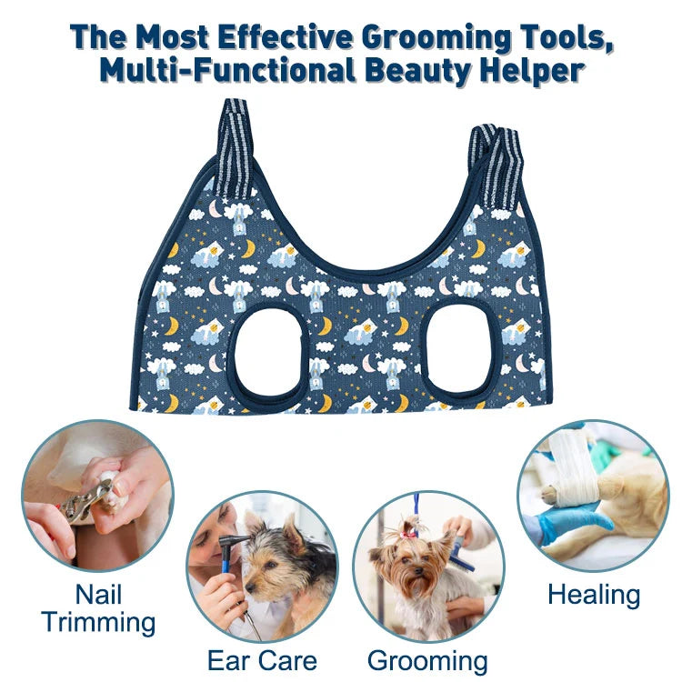 PawEase Grooming Hammock for Cats & Small Dogs