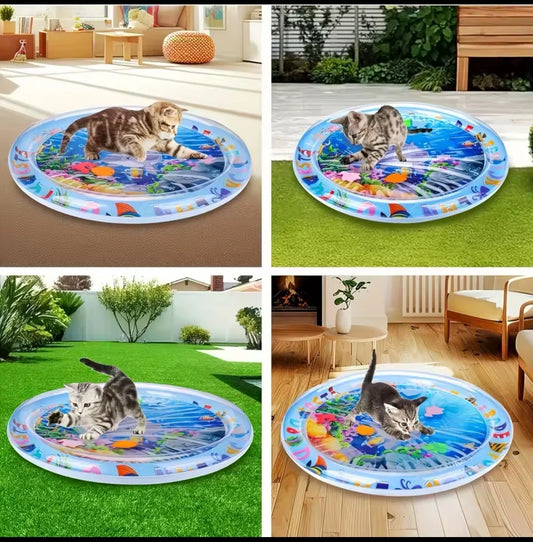 Interactive Cooling Water Play Mat for Cats
