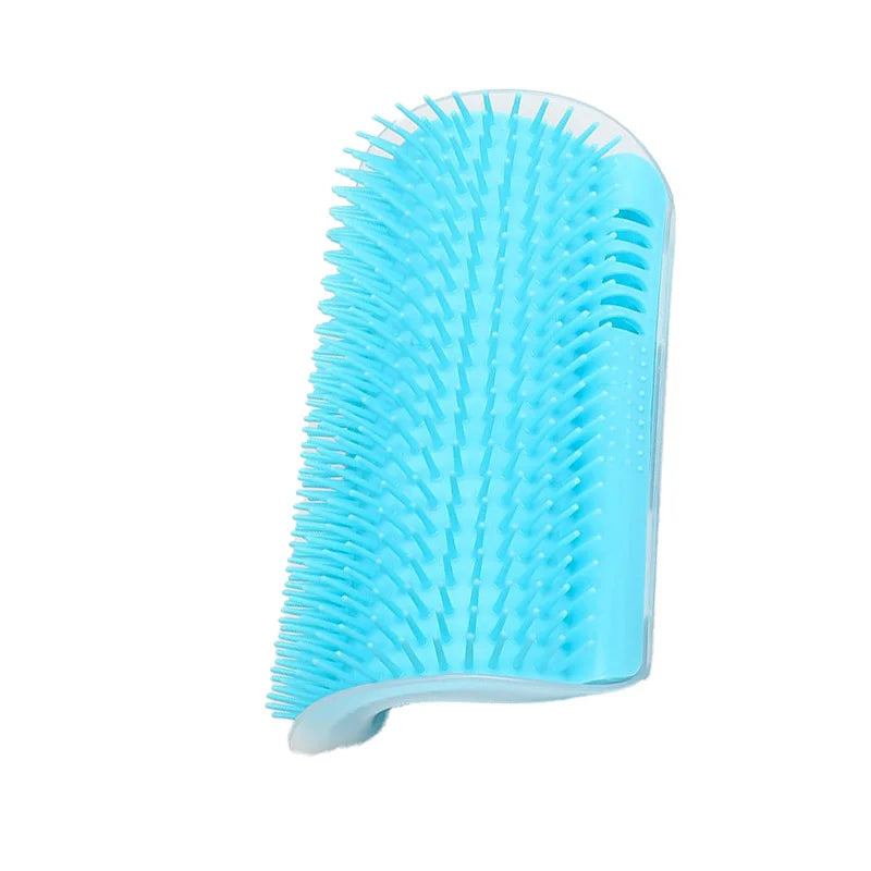 Self-Grooming Cat Brush Wall Corner – Soft Silicone Massager for Cats