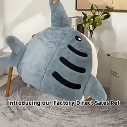 SharkSnuggle™ – Cute Shark Shaped Pet Sleeping Nest