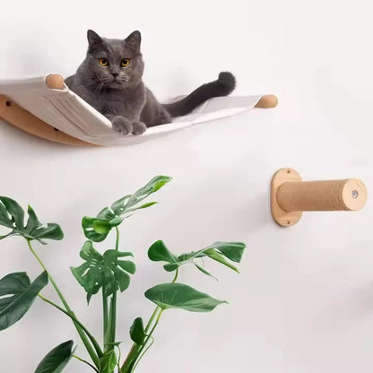 EcoPerch Bamboo Wall Shelf for Cats