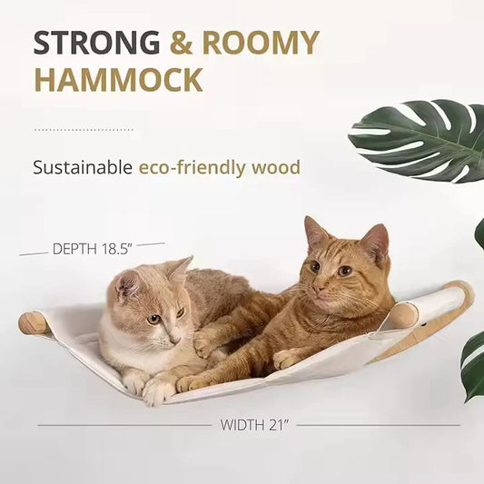 EcoPerch Bamboo Wall Shelf for Cats