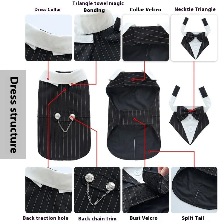 Pawfect Groom Luxury Pet Wedding Tuxedo