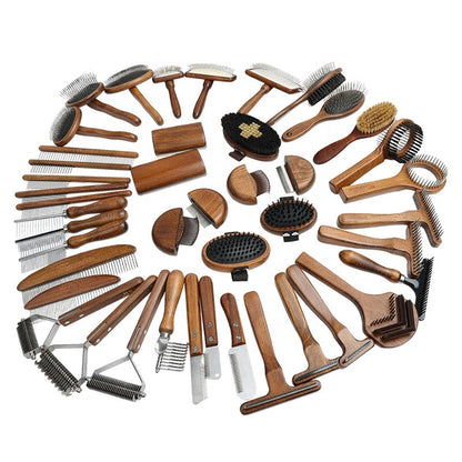 PawElegance – Luxury Wooden Dog Brush
