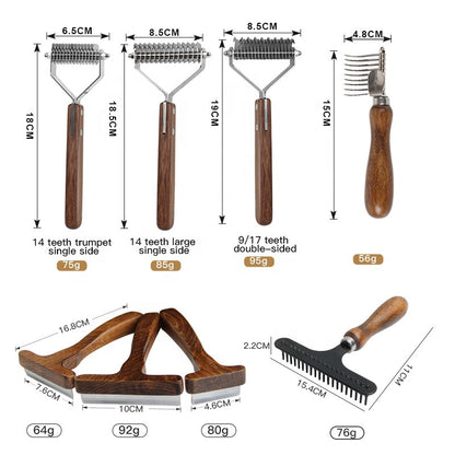 PawElegance – Luxury Wooden Dog Brush