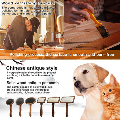 PawElegance – Luxury Wooden Dog Brush