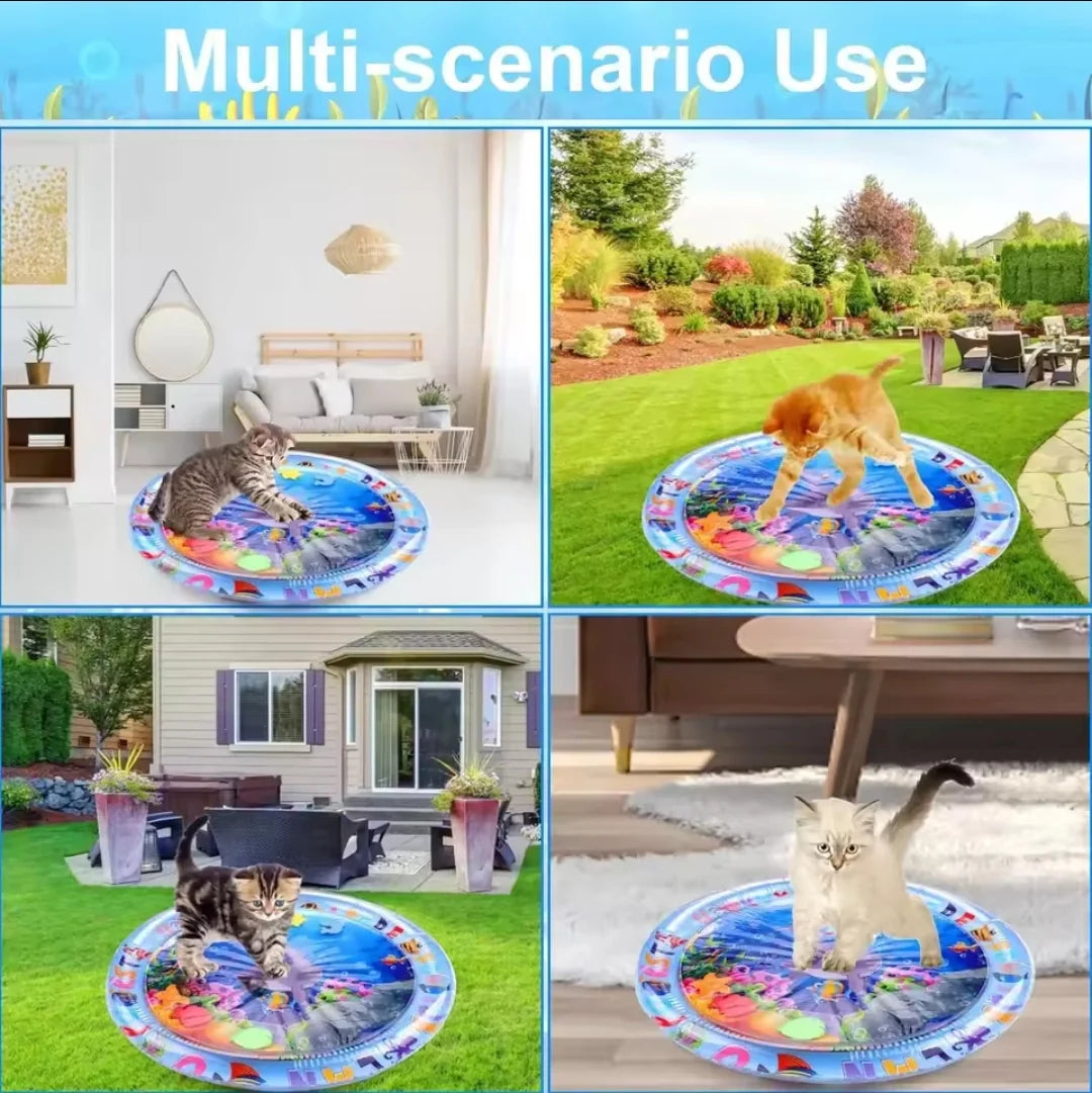 Interactive Cooling Water Play Mat for Cats