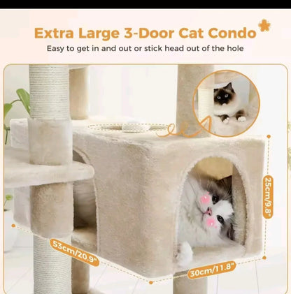 ClimberPal™ – Big Size Double Color Cat Tree Tower