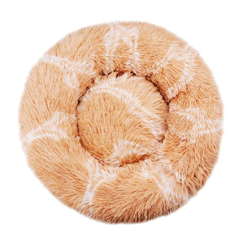Fluffy Calming Donut Bed – Soft Pet Bed for Anxiety Relief & Better Sleep