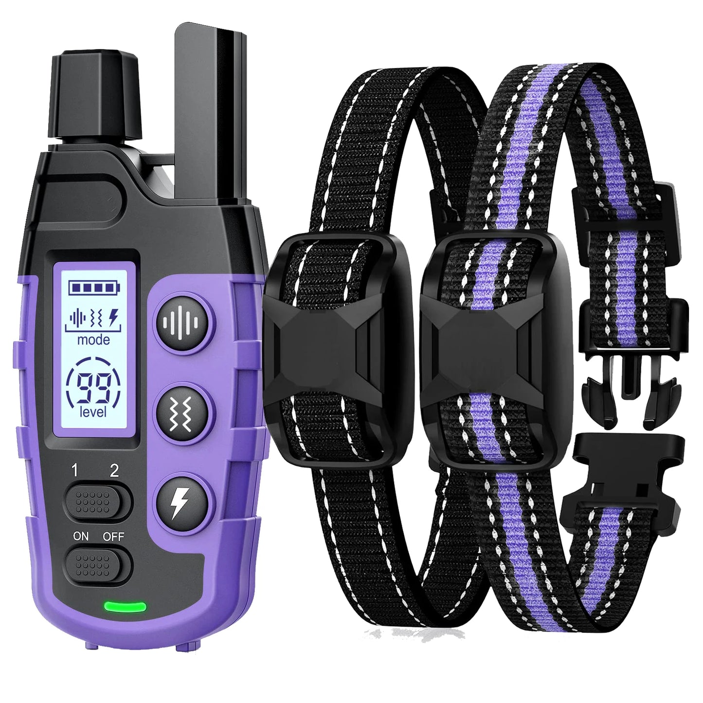 Advanced Remote Dog Training Collar with LCD Display – 3 Modes, Waterproof & Adjustable