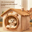 All Season Dog House Style Bed - Removable Washable Pet Bed for Small Dogs Teddy Winter Warm Cat Dog House