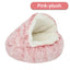 Plush Covered Cat Cave Bed for Deep Sleep & Winter Warmth