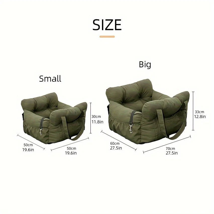 Large Dog Car Seat Bed for Comfortable & Safe Road Trips