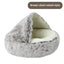Plush Covered Cat Cave Bed for Deep Sleep & Winter Warmth