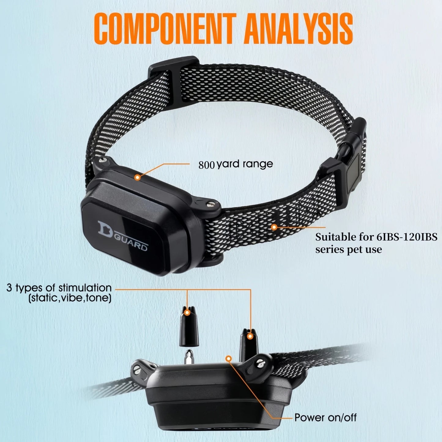 Smart Anti-Bark Dog Training Collar with Remote – Rechargeable & Waterproof