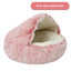 Plush Covered Cat Cave Bed for Deep Sleep & Winter Warmth