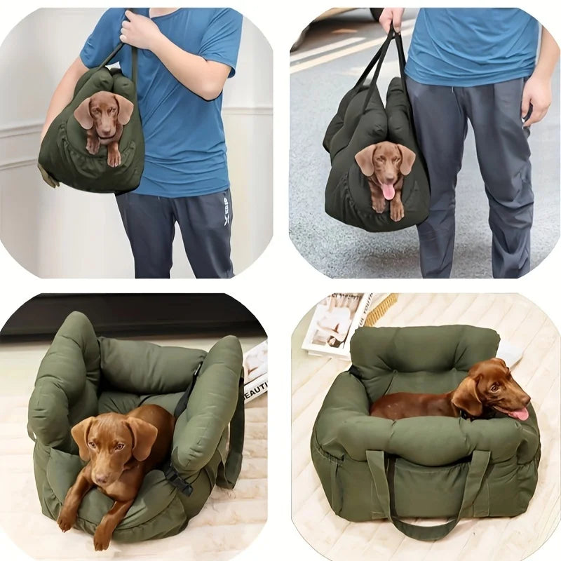 Large Dog Car Seat Bed for Comfortable & Safe Road Trips