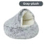 Plush Covered Cat Cave Bed for Deep Sleep & Winter Warmth