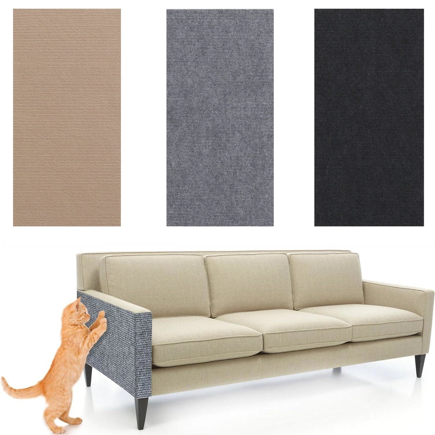 Cat Scratch Furniture Protector Mat for Sofa & Corners