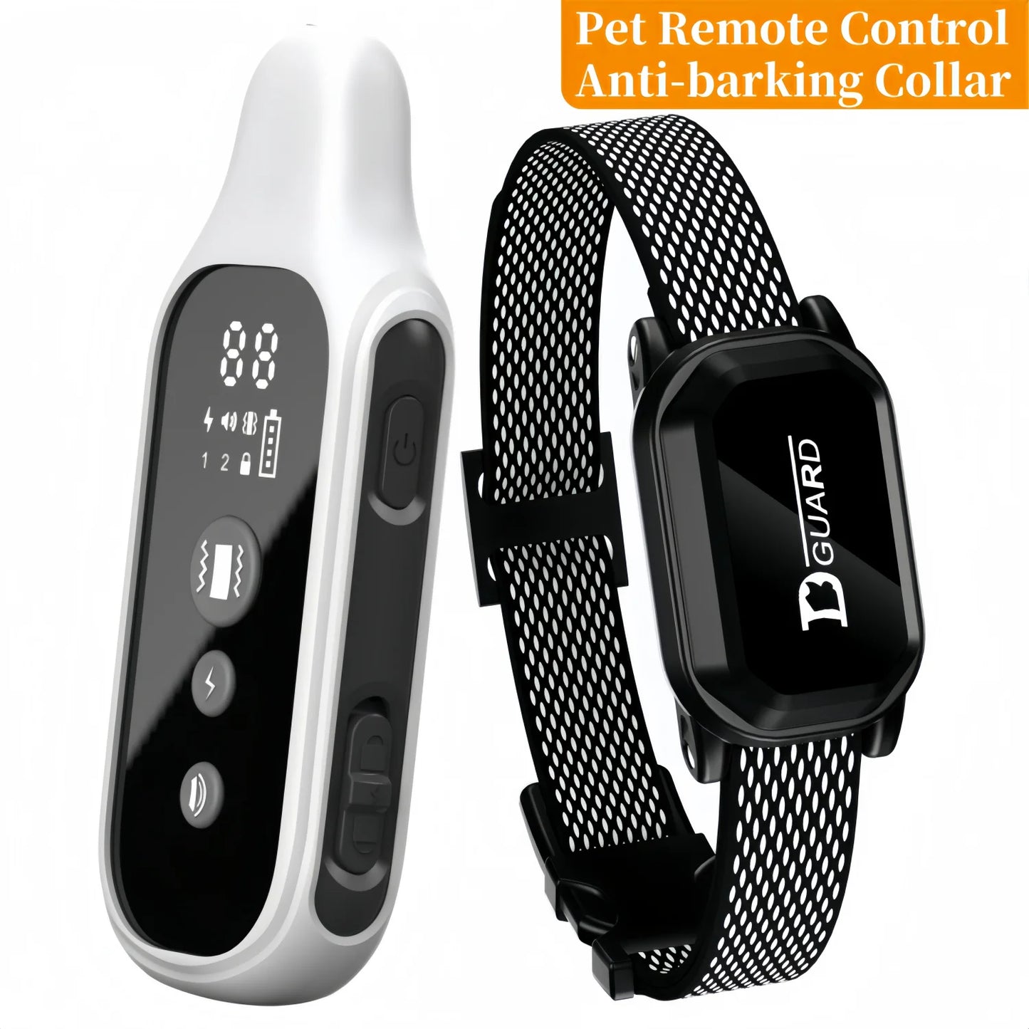 Smart Anti-Bark Dog Training Collar with Remote – Rechargeable & Waterproof