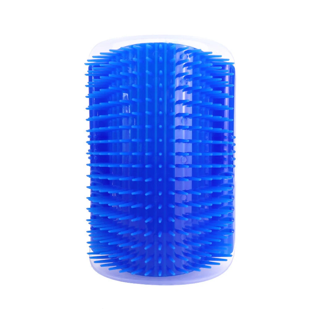 Self-Grooming Cat Brush Wall Corner – Soft Silicone Massager for Cats
