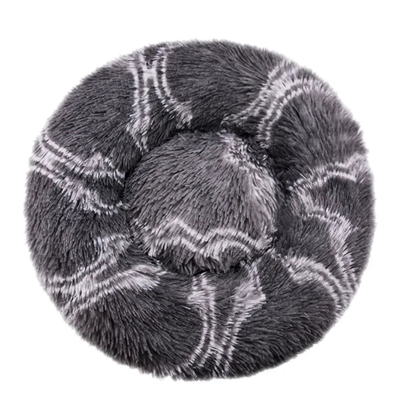 Fluffy Calming Donut Bed – Soft Pet Bed for Anxiety Relief & Better Sleep