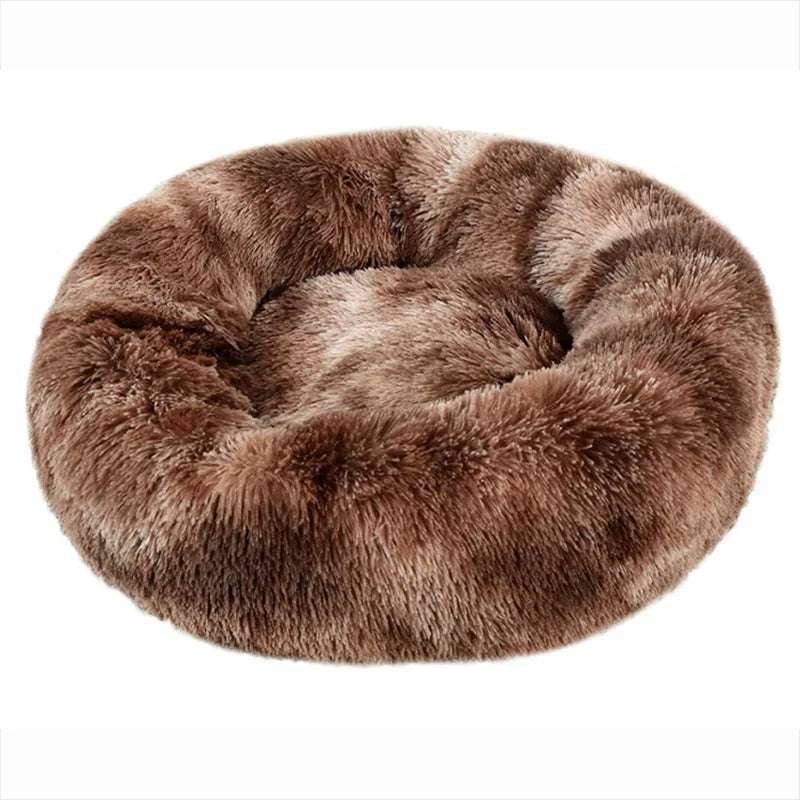 Fluffy Calming Donut Bed – Soft Pet Bed for Anxiety Relief & Better Sleep