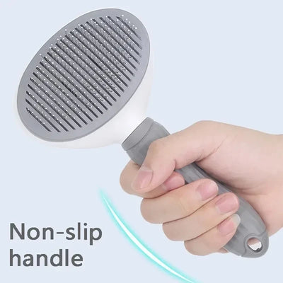 Self-Cleaning Pet Grooming Brush for Dogs & Cats