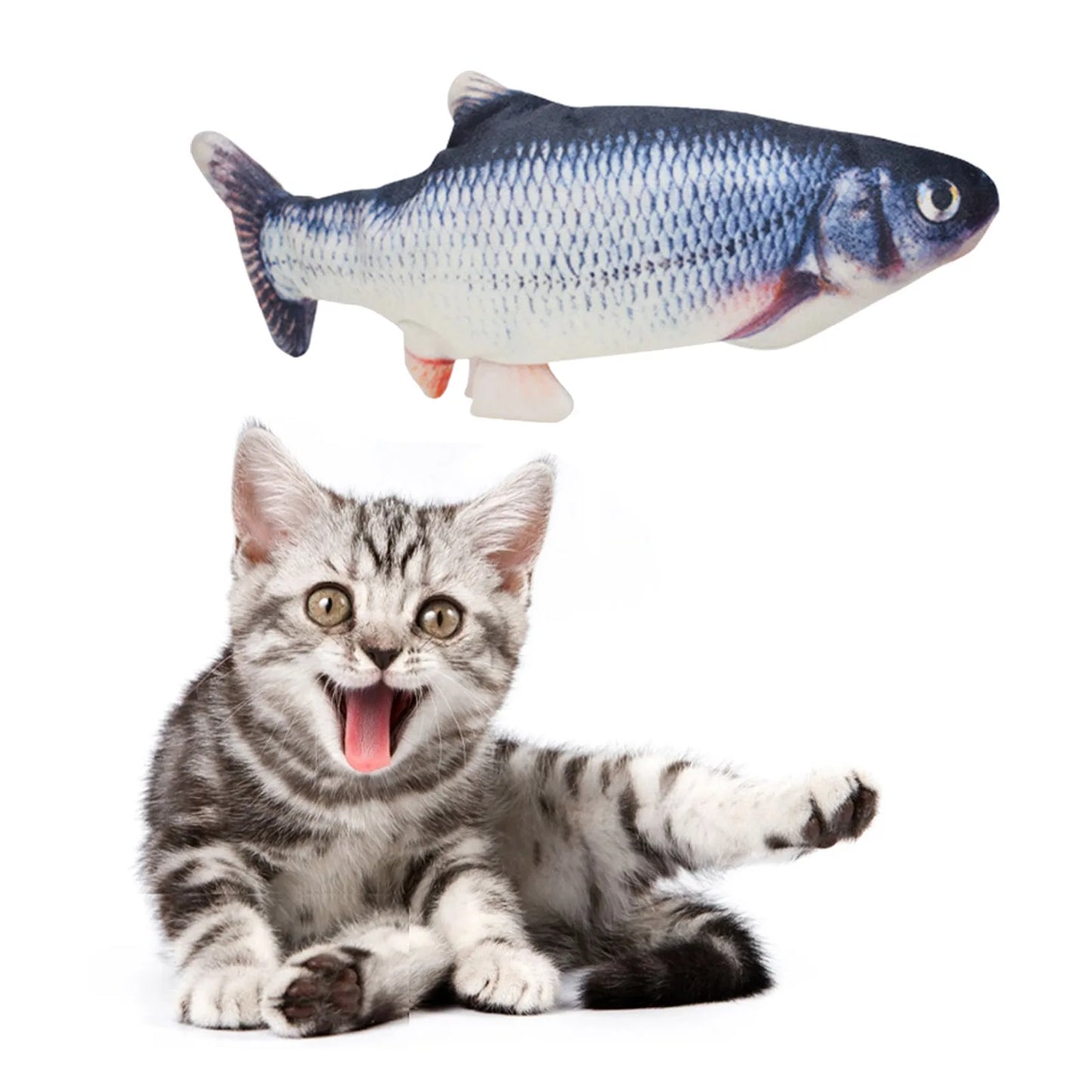 USB Floppy Fish – Interactive Cat Toy That Moves Like Real Prey