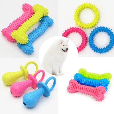 ColorChew 3-Pack – Textured Dog Chew Toys for Puppies & Small Dogs