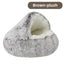 Plush Covered Cat Cave Bed for Deep Sleep & Winter Warmth