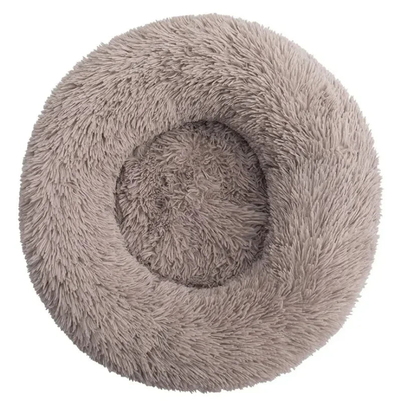 Fluffy Calming Donut Bed – Soft Pet Bed for Anxiety Relief & Better Sleep