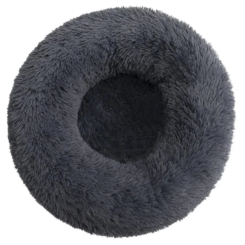 Fluffy Calming Donut Bed – Soft Pet Bed for Anxiety Relief & Better Sleep