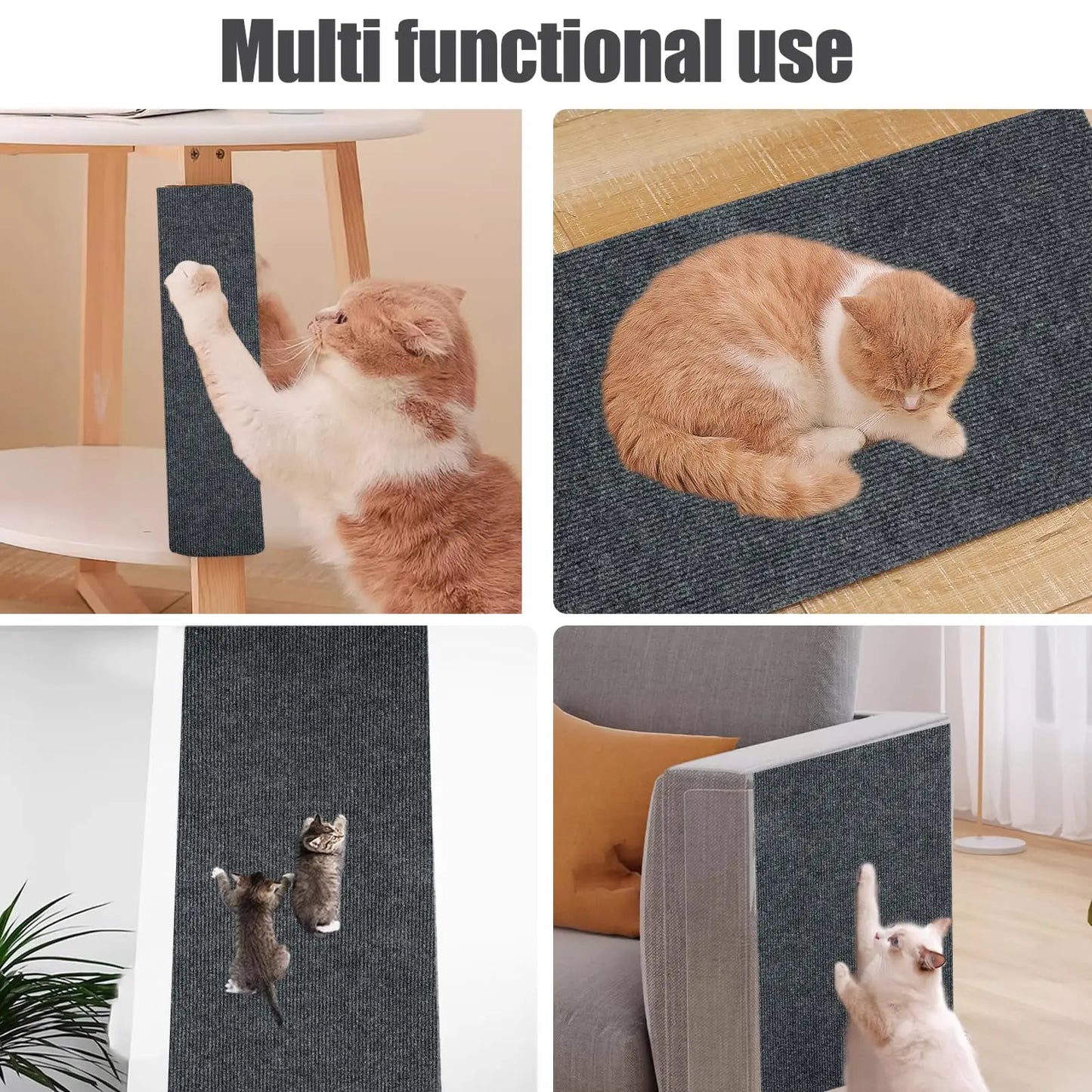 Cat Scratch Furniture Protector Mat for Sofa & Corners