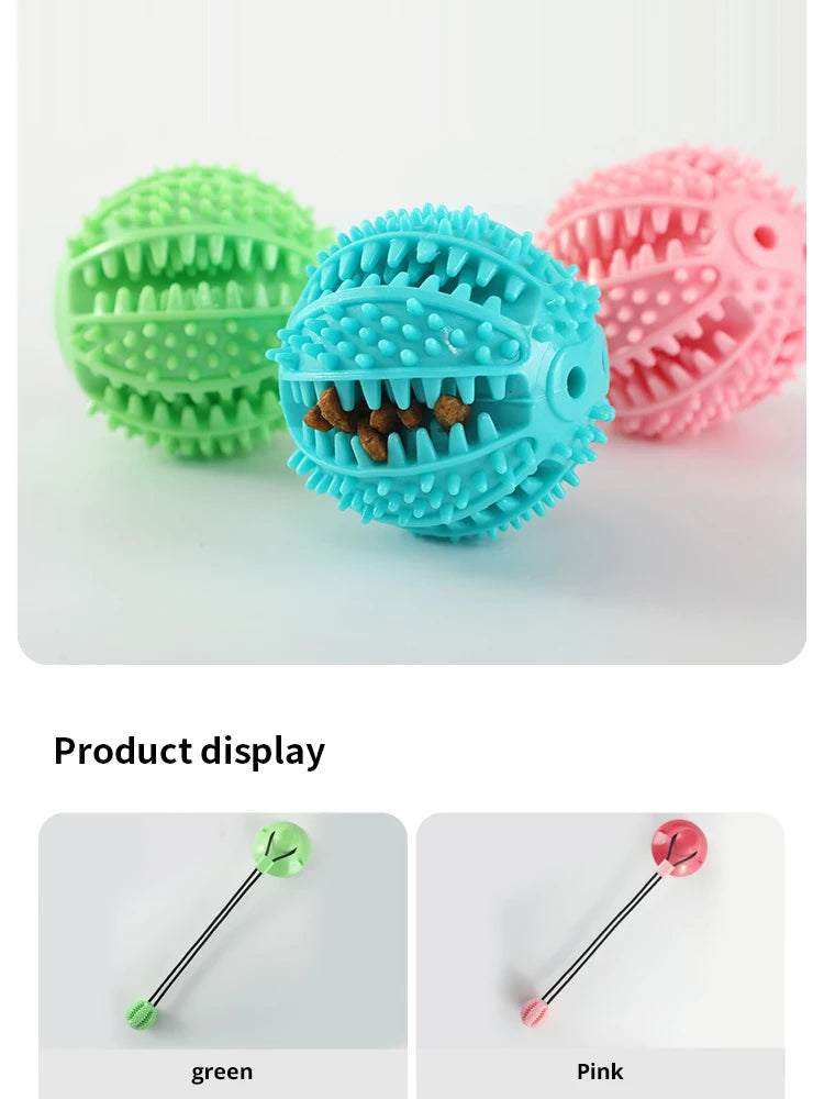 Interactive Suction Cup Dog Toy – Chew Ball & Treat Dispenser for Strong Chewers