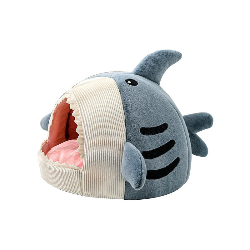 SharkSnuggle™ – Cute Shark Shaped Pet Sleeping Nest