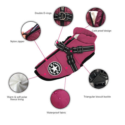 PawShield – Custom Waterproof Winter Dog Vest