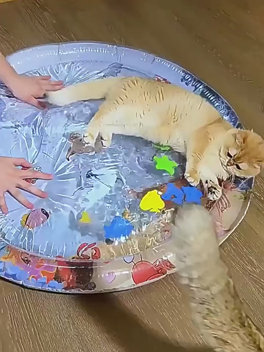 Interactive Cooling Water Play Mat for Cats